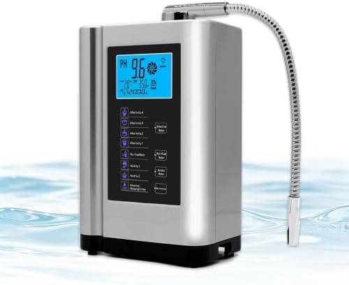 Alkaline Water Ionizer with LCD Display Silver by Unknown