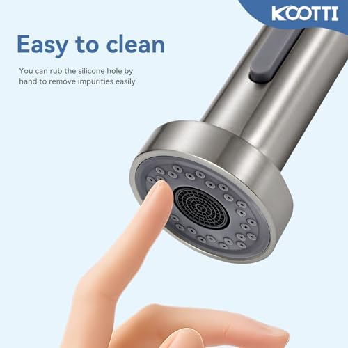 Kitchen Faucet Head Replacement with 2 Modes, Pull Down Spray Head for Kitchen Faucet, Kitchen Sink Sprayer Replacement Compatible with Moen, American Standard, Kohler Faucets - Image 4