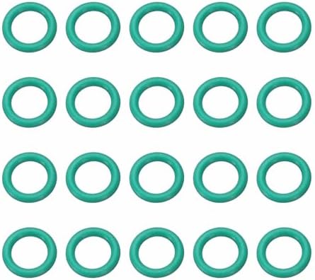 HARFINGTON 20 Pcs Fluorine Rubber O-Rings 14.5mm OD 9.7mm ID 2.4mm Width Round Sealing O Ring Seal Gasket for Industrial Engines Plumbing Faucet Hose Automotive by HARFINGTON