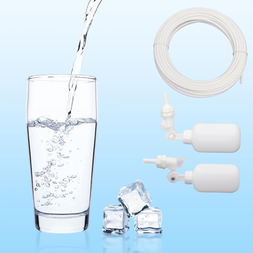 1/4 inch Tube Float Valve Kit Refrigerator Water Line Kit for RO Water Reverse Osmosis System, for Fridge IceMaker RO Systems Water Filter 1/4"O.D, 50 FT Water Tubing+2 float ball valve +16connectors - Image 7