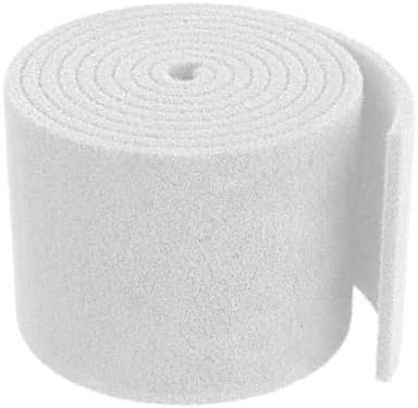 Pawfly 79 x 12 Inch White Cuttable Aquarium Filter Pad, 2 Inch Thick High Density Filter Media Roll for Freshwater Saltwater Fish Tanks & Small Ponds, Aquarium Filter Floss Roll for Fish Tank Filters by Pawfly