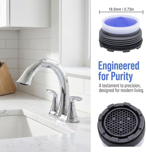2 Pack Faucet Aerator Replacement Kit for Kohler 1278467, 1.2 GPM, 18.5MM - Image 7