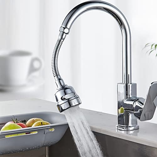 Kitchen Faucet Sprayer Attachment, Movable Faucet Extender for Kitchen Sink, 360° Rotatable Faucet Outlet Nozzle Sink Faucet Head Anti-Splash Faucet Adapter for Kitchen Sink by TXYGZ