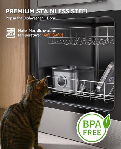 Cat Water Fountain Stainless Steel: 99oz/2.8L Auto Pet Drinking Fountain - Image 3