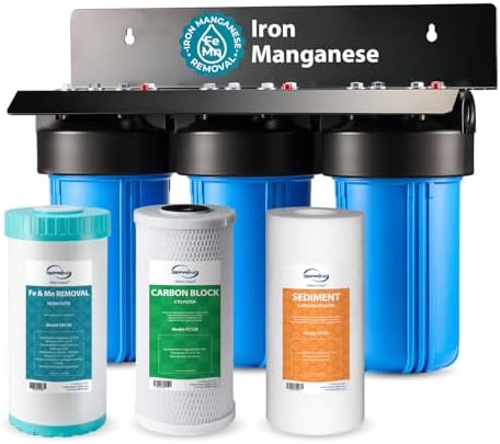 iSpring WGB31BM Iron, Manganese Whole House Water Filter System by iSpring