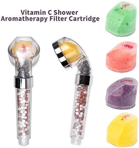 Hopeup Vitamin C Filter Shower Head Aroma Shower Head Fragrance Easy to Install Vitamin C Shower Aromatherapy Filter Cartridge Household Supplies 5pcs - Image 2