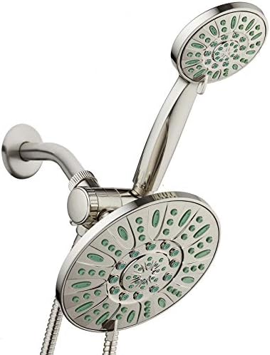 AquaDance Antimicrobial High Pressure 7" Rain & Handheld Shower Head Combo by AquaDance