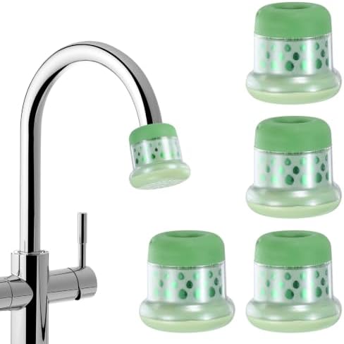 M METERXITY 4-Pack Mushroom Shaped Faucet Water Filter, Apple Green by MMETERXITY