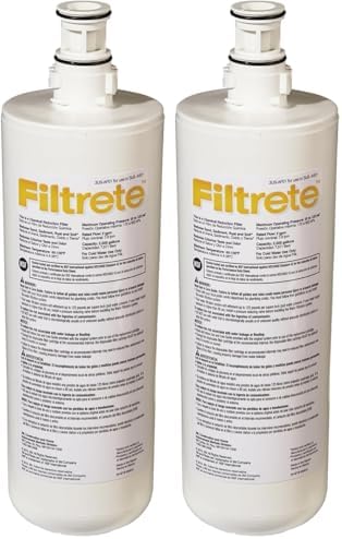 Filtrete Replacement Filter 3US-AF01 Standard Under Sink Quick Change Water Filtration, White (Pack of 2) by Filtrete