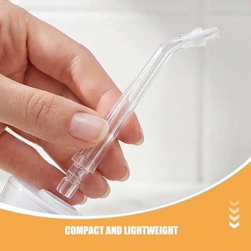 Healifty 6pcs Replacement Tips for Water Flosser Plastic Dental Irrigator Nozzles for Deep Cleaning Braces, Lightweight Flosser Accessory Heads, Fits into Toiletry Bag for Daily Use - Image 3