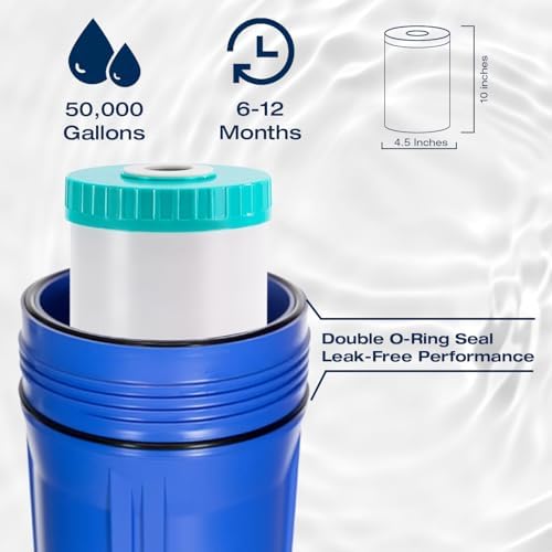 H&G lifestyles RV Iron Water Filter for Well Water Garden Hose Filter - Image 7
