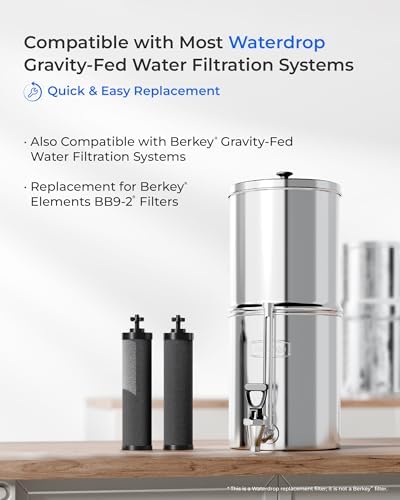 [Ultrafiltration] Waterdrop Water Filter, Replacement for Berkey® BB9-2® - Image 3