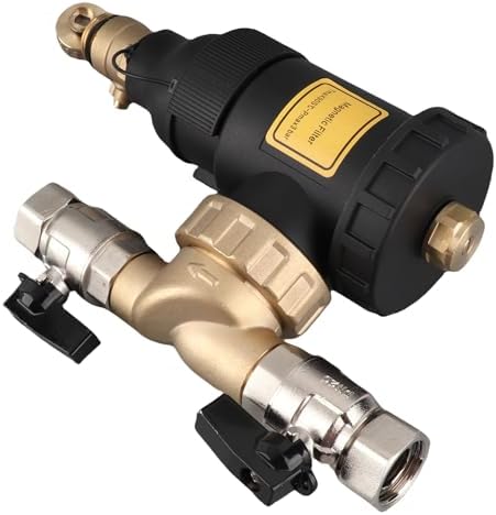 Matybobe Wall Mounted Brass Magnetic Boiler Filter 3/4 Inch Connector 5m Filtering Accuracy Ideal for Heating System Maintenance - Image 5