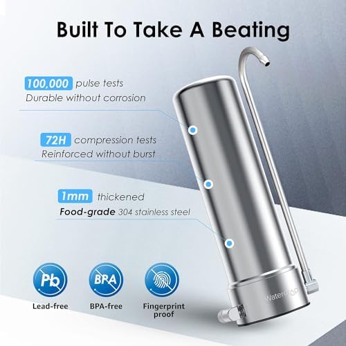 Waterdrop CTF-01 Water Filter for Sink Faucet, 5-Stage Stainless Steel - Image 5