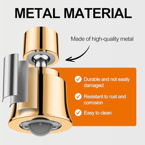 Metal Swivel Sink Faucet Aerator Extender for Kitchen Bathroom - Image 2