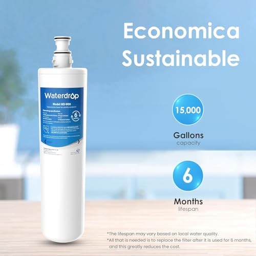 Waterdrop 3US-MAX-F01 3US-PF01 Under Sink Water Filter, 2 Pack - Image 3