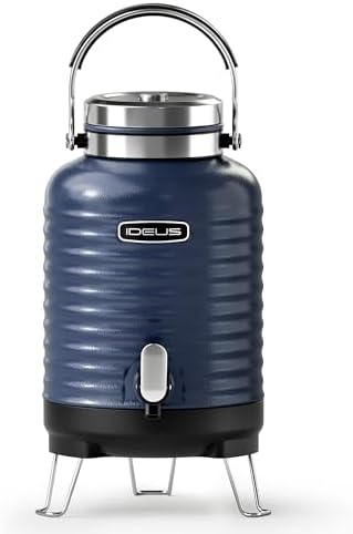 IDEUS Insulated Beverage Dispenser 1.4gal, Drink Container Deep Blue by IDEUS