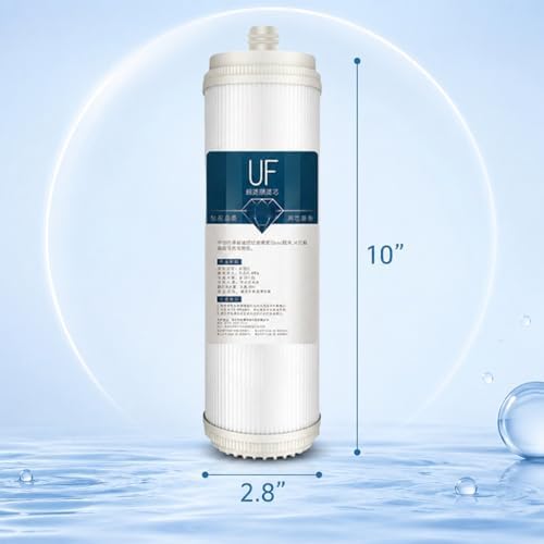 2 Pack 2.8 X 10 Inch Socket Style UF Hollow Fiber Ultrafiltration Membrane Filter, 0.01 Micron Universal Replacement for Whole House Water Systems - Image 2