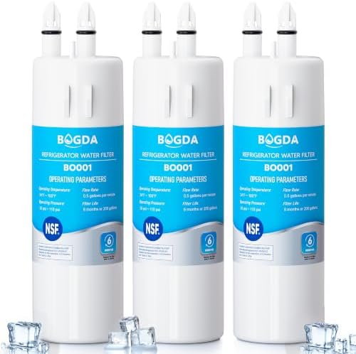 W10295370A Water Filter Replacement for Whirlpool, 3-PACKS by BOGDA