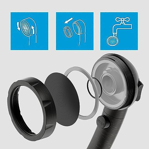 KAIYING RV & Camper High Pressure Handheld Shower Head with Pause Button - Image 6