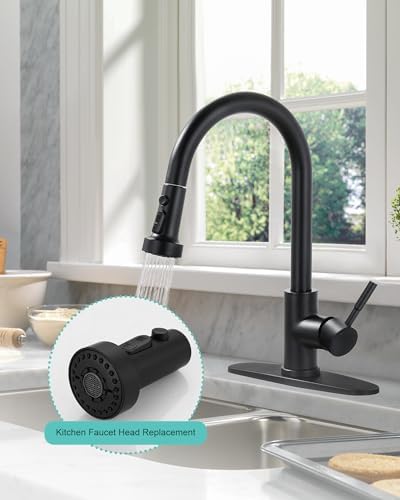 ARCORA Pull Down Kitchen Faucet Head Replacement with 13 Adapters, 3 Modes - Image 2