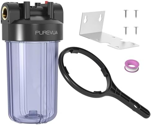 PWT10 Whole House Water Filter Housing, Fits 10” x 4.5” Big Filters by Purevua