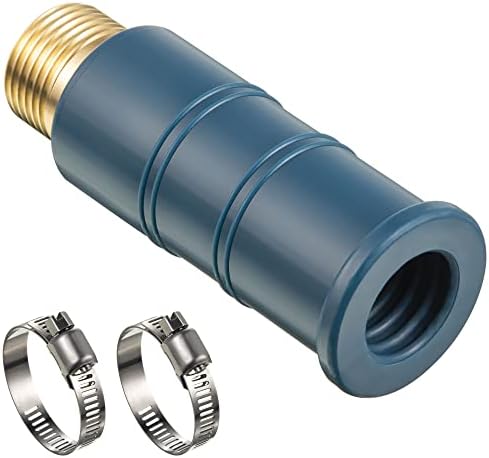 Feekoon 1 Pack Universal Faucet Hose Adapter, Thickened Sink Attachment for Tap, Flexible Silicone Sleeve Water Hose Connector for RV Garden Damaged/Stripped Faucet Threads or Threadless Tap by FEEKOON