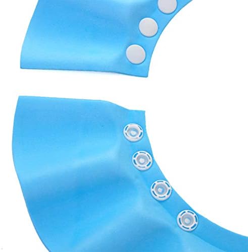 MYUBWTF Blue Baby Shower Cap, Bath Shampoo Cap Hat，Soft Hat Adjustable Visor Cap，Protect your eyes and face from water，Suitable for infants, children and pets from 0 to 12 years old - Image 7
