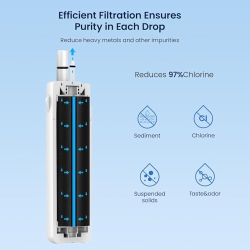 GLACIER FRESH EDR1RXD1 Water Filter Compatible with W10295370A, 4 Pack - Image 6