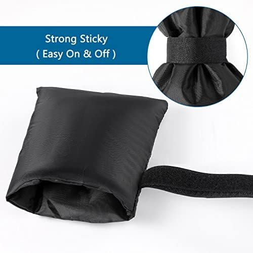 Outdoor Faucet Cover Socks for Winter Freeze Protection, 7.09" W x 9.06" H, Velcro Thickened Anti-Freeze Outdoor Tap Cover, Reusable Waterproof Insulated Spigot backflow Cover,Black, 2Pcs - Image 5