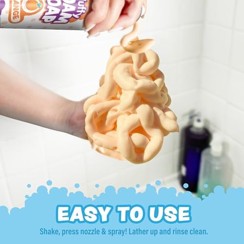 Tub Works® Fluffy Foam Soap, Variety 6 Pack | Shape, Mold & Create Bath Art with Soft Bath Foam for Kids | Gentle, Cleansing Kids Bath Soap | Easy-to-Use Spray Nozzles | Fruity, Fun Bath Colors - Image 6