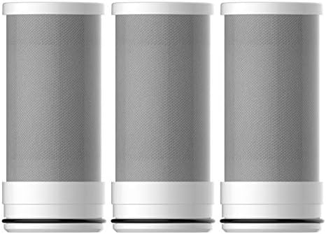 Amazon Basics Faucet Water Filter Replacement, NSF Certified, Reduces Chlorine, Lead, Fluoride, Heavy Metal, Bad Taste and Odor, 3-Pack by AmazonBasics