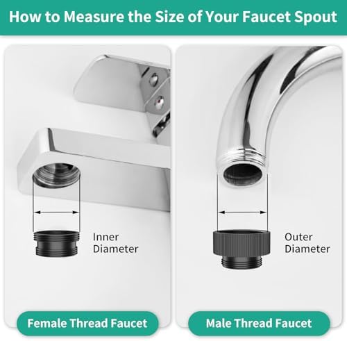 Sink Hose Sprayer Attachment for Faucet, 5 Adapters, Black - Image 5