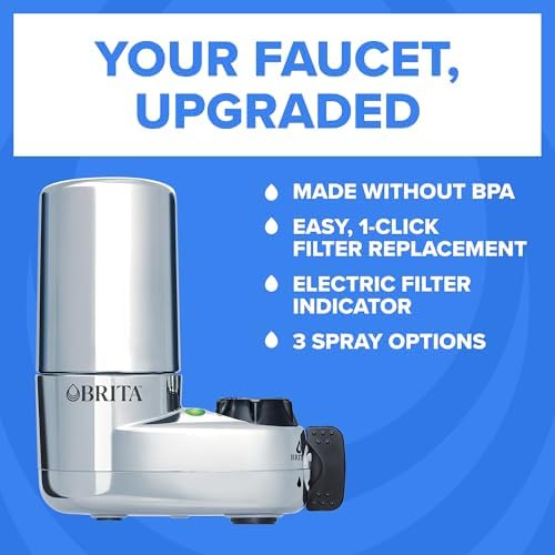 Brita Elite Chrome Faucet Water Filter System, 2 Filters - Image 3