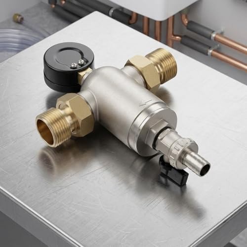 Hvac Systems Magnetic Water Filter for Wall Hung Boiler Underfloor Heating Dn15/dn20/dn25 Threaded Sludge Separator with Stainless Steel Mesh Rust Scale for Remover(DN25) - Image 3