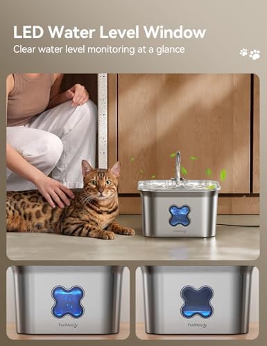 Cat Water Fountain - 95oz/2.8L Faucet-Style Pet Drinking Fountain for Cats - Image 6