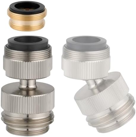 Hibbent Sink Faucet to Garden Hose Adapter, Swivel 3/4" Faucet Adapter by Hibbent