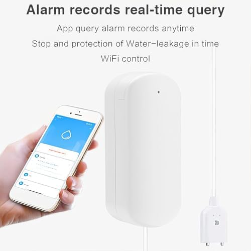 Ufairy UJV WiFi Water Sensor Water Leak Detector with App Alerts, for Smart Life and Tuya Smart App Alexa Google Home Compatible No Hub Required - Image 6