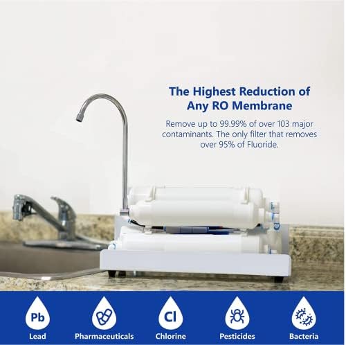 150 GPD Portable Counter Top Reverse Osmosis Drinking Water Filter System | 4 Stage RO - Image 2