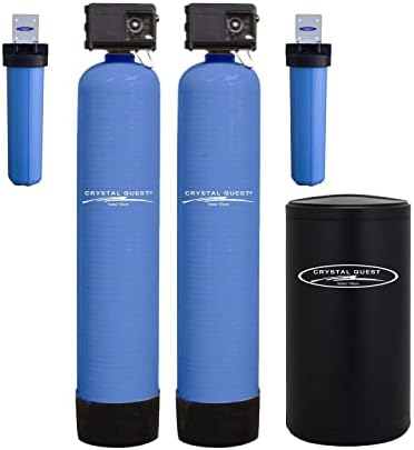 Smart High Flow Whole House Water Filter | 15 GPM (1-3 Bathrooms) | Includes Water Softener | Crystal Quest by CrystalQuest