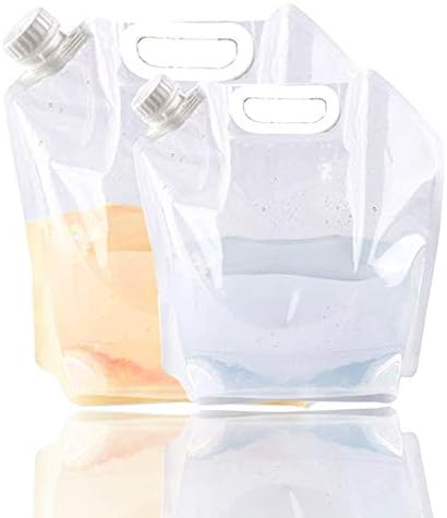 SUPANT Collapsible Emergency Water Jug Container Bag, Freezable, BPA Free Plastic Water Carrier Tank, Outdoor Folding Water Bag for Sport Camping Riding Mountaineer Backoacking, Food Grade by SUPANT