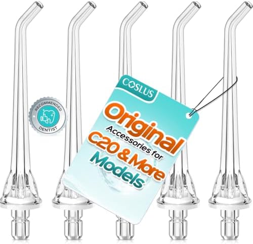 COSLUS Original C20 C50 C51 E40 C31 Flosser Replacement 5 Standard Set by COSLUS