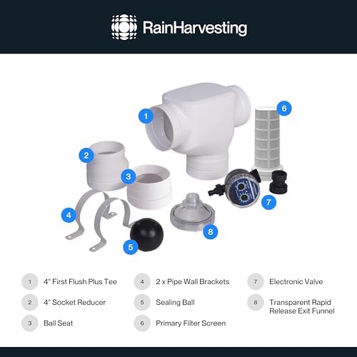 Rain Harvesting First Flush Rainwater Diverter Kit, 4" - Image 5