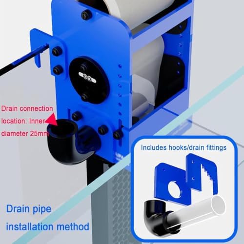 Smart Aquarium Roller Filter with Auto Water Level Sensing and App Control for 4800l/h Flow - Image 2