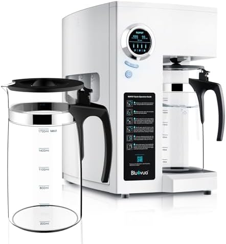 Bluevua RO100ROPOT Reverse Osmosis System Countertop Water Filter, with One Extra ROPOT Replacement Carafe, Bundle by Bluevua
