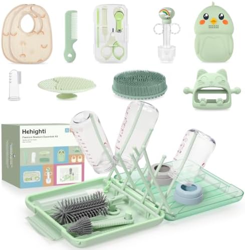 Newborn Essentials Kit, All-in-1 Grooming Gifts for Baby Shower & Registry by Hehighti