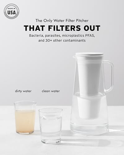 LifeStraw Home – Water Filter Pitcher, 7-Cup, Pebble, BPA Free Designed for Everyday Protection Against Bacteria, parasites, microplastics, Lead, Mercury, PFAS, and A Variety of Chemicals - Image 2