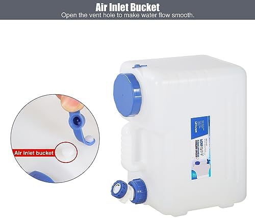 RedSwing 4 Gallon/15L Portable Water Container with Spigot, Water Storage Carrier for Camping Outdoor Hiking, BPA Free - Image 4