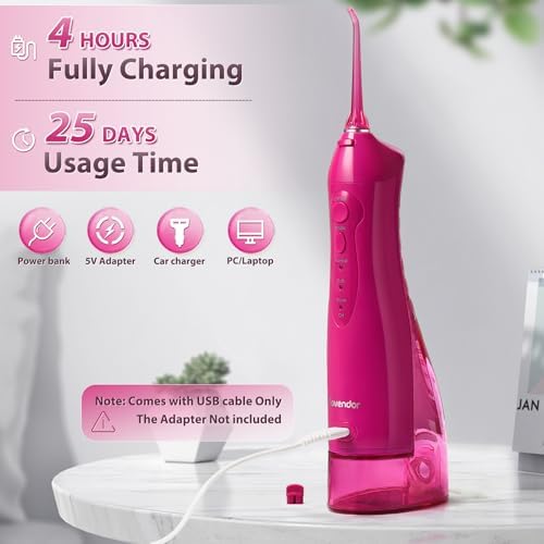 TOVENDOR Electric Water Dental Flosser Teeth Pick, Cordless Oral Irrigator - Image 3