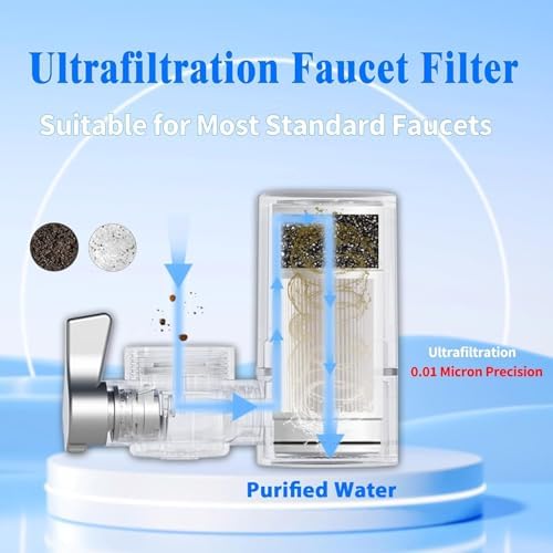 VORTOPT NSF Certified T4 UF Replacement Filter,Ultra Filtration for Faucet,Reduces Chlorine,Odor,400 Gallons,6-12 Month Life,2 Pack. - Image 3